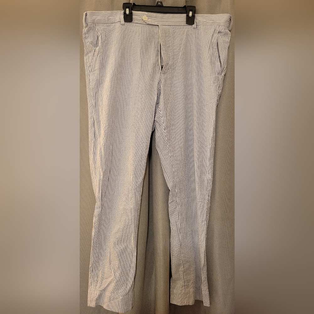 Brooks Brothers Men's Blue Striped Chinos